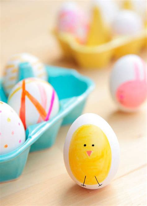 huevos decorados sencillos